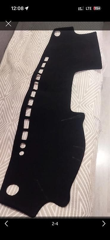 Ворсовые Накидка на панель Toyota, цвет - Черный