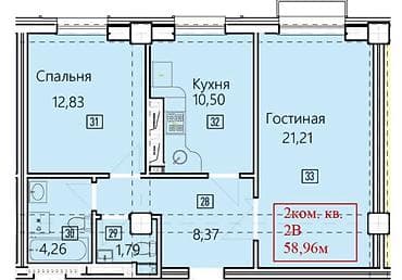 кант новостройка: Подготовительные работы, Элитка, 2 комнаты, 59 м² — 8