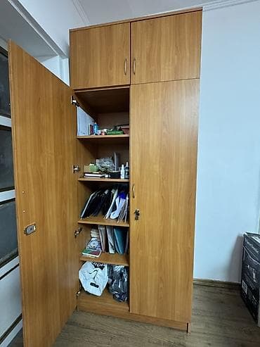 офисные шкафы: Офисный шкаф, Б/у, цвет - Золотой, ЛДСП — 3