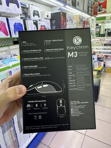 клик: Игровая мышка Keychron M3 M1 В наличии черный и белый Основные — 7