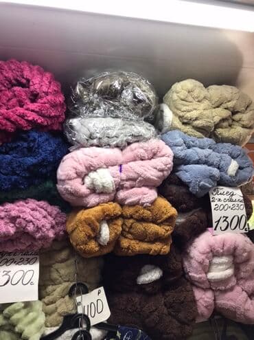 детское одеяло на овчине: Плед, Корея, Новый, Все сезоны, Двусторонний — 8