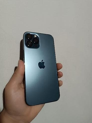 бесплатно айфон 14: IPhone 12 Pro, Б/у, 128 ГБ, Pacific Blue, Защитное стекло, Чехол, 84 % — 1