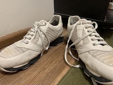 мужская безрукавка бу: Мужские кроссовки, 43, Philipp Plein, Б/у, цвет - Белый, Бесплатная доставка — 1