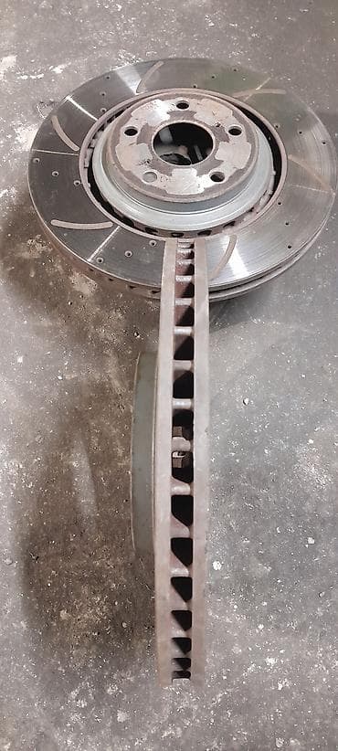 highlander 2003: Продаю передние перфорируемые тормозные Диски Б/У Toyota Highlander — 3