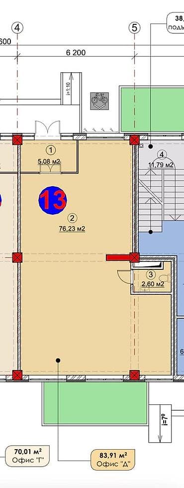 Продается Коммерческое помещение!!! 83,9 м² Серии: Сквозная (№13) СК at lalafo.kg Продается Коммерческое помещение!!! 83,9 м² Серии: Сквозная (№13) СК