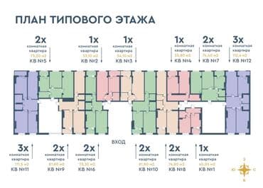 доброй плаза: Строится, 1 комната, 53 м² — 4
