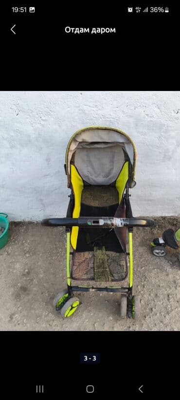 детская игровая палатка: Продаю детскую коляску за 200 сом. стульчик для кормления ребенка за — 4