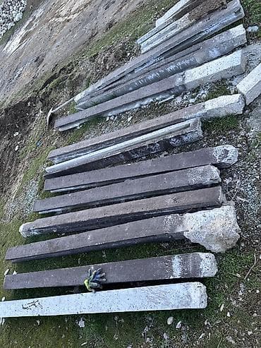 Изоляциялык материалдар: Декоративный бетонный забор (комплект секций, столбов и тумб) Б/У - — 6