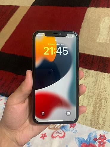 ipone: IPhone 11, Б/у, 128 ГБ, Черный, Защитное стекло, Кабель, 99 % — 2