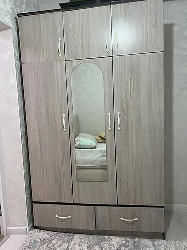 шкаф веши: Шифоньер, шкаф для одежды, Прямой, ЛДСП — 2