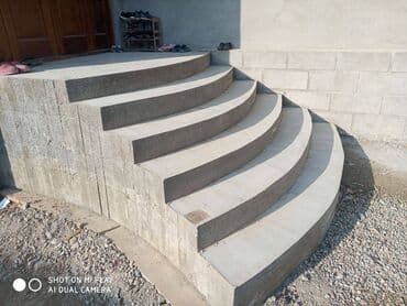 дом двух этажный: Бетон тепкичи Жеке менчик үй үчүн, Кепилдиги, Тепкичтин формасы: Көп марштуу, Стиль: Классикалык — 5