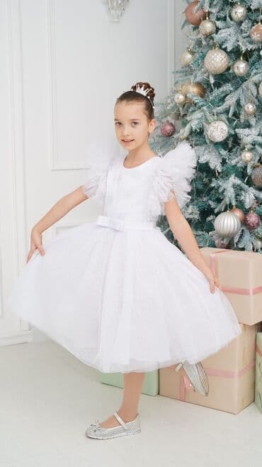 Детское платье, цвет - Белый, Новый at lalafo.kg Детское платье, цвет - Белый, Новый