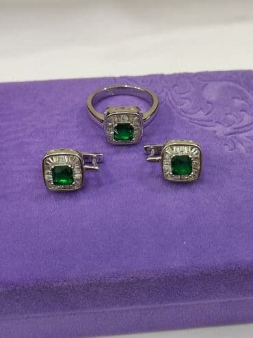 свадебные наборы ручной: Набор украшений, Проба 925, Женские, Новый — 8