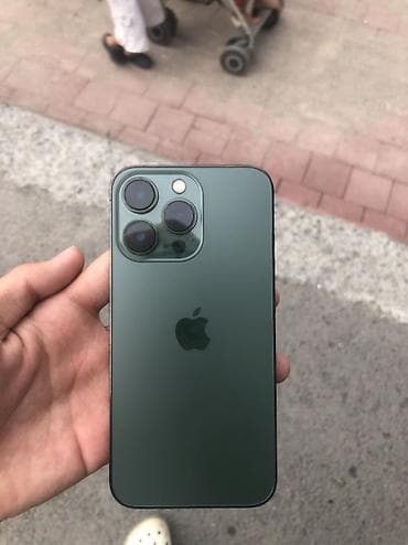 iphone 128: IPhone 13 Pro, Б/у, 128 ГБ, Зеленый, Чехол, 87 % — 1
