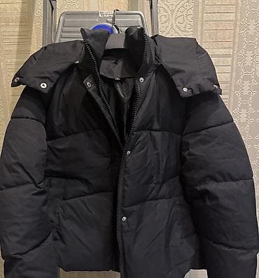 amina: Пуховик, Короткая модель, С капюшоном, Оверсайз, M — 1