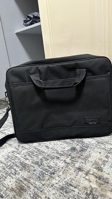 Сумка для ноутбука - Цвет: черный - Материал: плотная ткань с