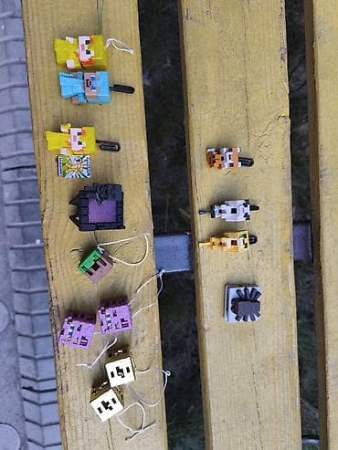 Коллекция брелоков и мини-фигурок по Minecraft. В наборе: - — 2