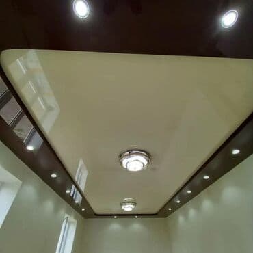 монтаж кабеля: Натяжной потолок Глянцевое, Матовое Гарантия, Бесплатная консультация, Бесплатный замер — 7