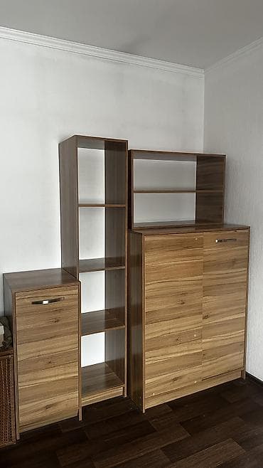 кровать массив: Спальный гарнитур, Односпальная кровать, ДСП, Самовывоз, цвет - Коричневый — 5