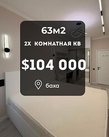 2 комнаты, 63 м², Элитка, 5 этаж, Евроремонт — 1