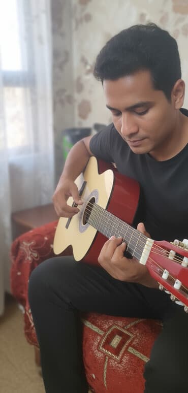 Классическая гитара 6 струн, размер 38". - Корпус натурального