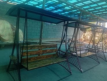 садовые качели раскладные: Садовые качели Металл, Со спинкой, С крышей — 5