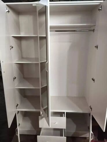 шкаф купе для прихожей с зеркалом: Шифоньер, Жаңы, Түз, ЛДСП — 9