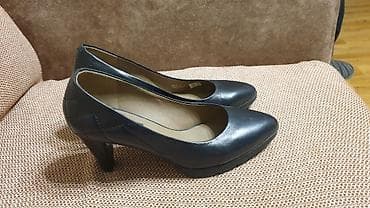 обувь экко: Туфли, 37, Ecco, Б/у, цвет - Черный, Самовывоз — 1