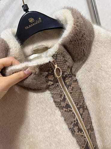 змеиная кожа питон: Шуба, Норка, Короткая модель, Турция, XL — 2