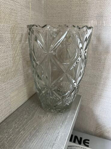 хрусталь ваза: Ваза для цветов, 550 сом…Высота 21 см — 1