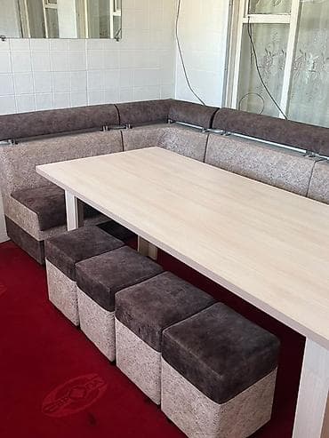 sofa bed: Кухонный мягкий уголок, Б/у — 2