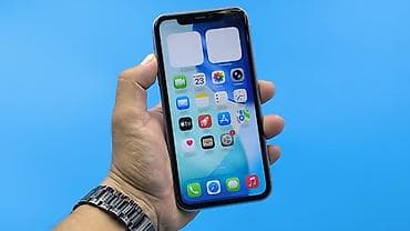 iphone replika: IPhone 11, Б/у, 128 ГБ, Синий, Защитное стекло, Чехол, 75 % — 7