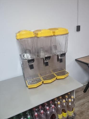 зеркало посуда: Трёхсекционный диспенсер/охладитель для напитков - 3 независимые — 3