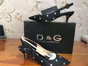 шлепка: Босоножки, 37, Dolce & Gabbana, Б/у, цвет - Черный, Самовывоз — 2