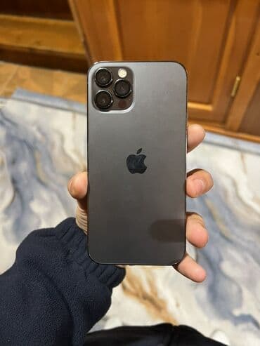 мини ноутбук для работы: IPhone 12 Pro, Б/у, 256 ГБ, Графит, Защитное стекло, Чехол, Кабель, 74 % — 1