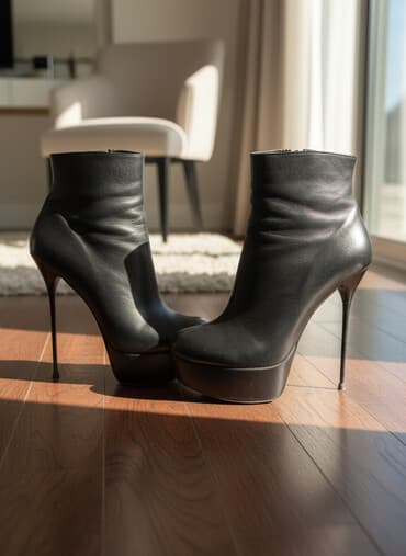 Продаю Кожаные ботинки, Италия. Носила мало