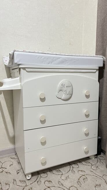 спальный гарнитур италия цена: - Комод‑пеленатор на колесах с 4 вместительными выдвижными ящиками — 5