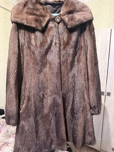 Шуба, Норка, По колено, Китай, С капюшоном, L