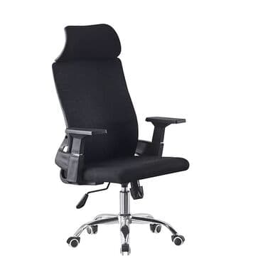 кресла для офиса: Офисное кресло, Новый, С колесиками, цвет - Черный, Самовывоз, Платная доставка — 1