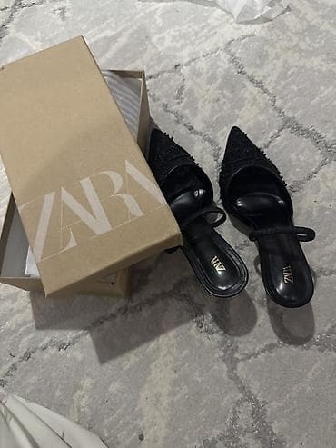 р 39: Туфли, 39, 39.5, 40, Zara, Новый, цвет - Черный, Самовывоз, Бесплатная доставка — 3