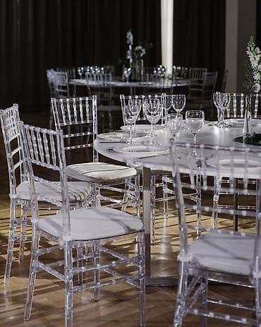 СТУЛЬЯ И СТОЛЫ НА ПРОКАТ В АРЕНДУ Прозрачные стулья Chiavari — 3