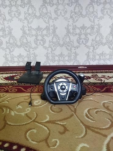 авто жпс: Игровой руль Dialog с педалями - Комплект: руль с USB-подключением — 3