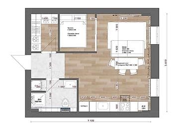 1 комната, 40 м², Индивидуалка, 1 этаж, Косметический ремонт — 1