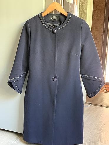 плащ весенний: Пальто, Осень-весна, Драп, По колено, S — 1