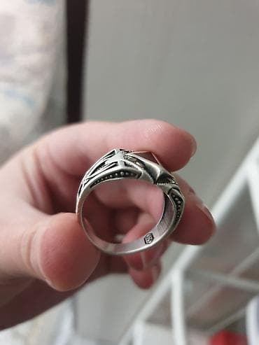Серебряные кольца: Кольцо, Печатка, Проба 925, Мужские — 4
