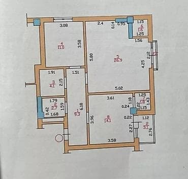 red centr: 2 комнаты, Собственник, Без подселения — 10