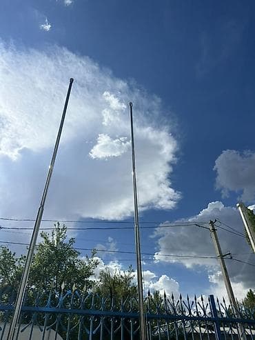 бетоный столб: Флагштоки из нержавеющей стали

- Материал: полированная нержавеющая — 4