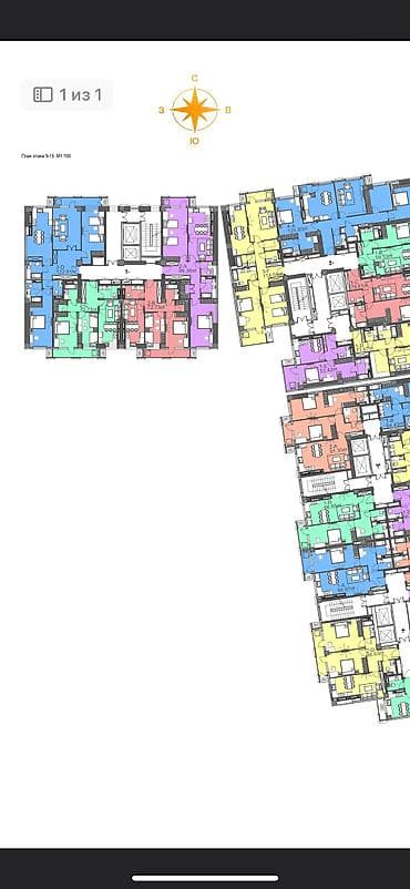 ак бата ж м: 3 бөлмө, 99 м², Элитка, 14 кабат, ПСО (өзү оңдоп түзөтүп бүтүү үчүн) — 3