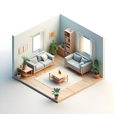 osh flat: 2 комнаты, Семейным, от 1 года — 1