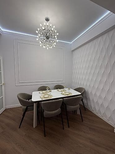 Квартиры: 2 комнаты, 70 м², Асанбай мкр Элитка, 8 этаж, Евроремонт — 4